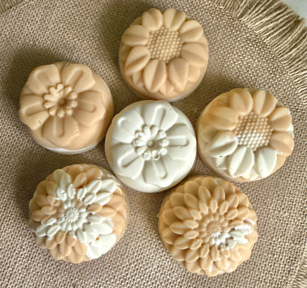 Clean Cotton- Flower Goat Milk Soap