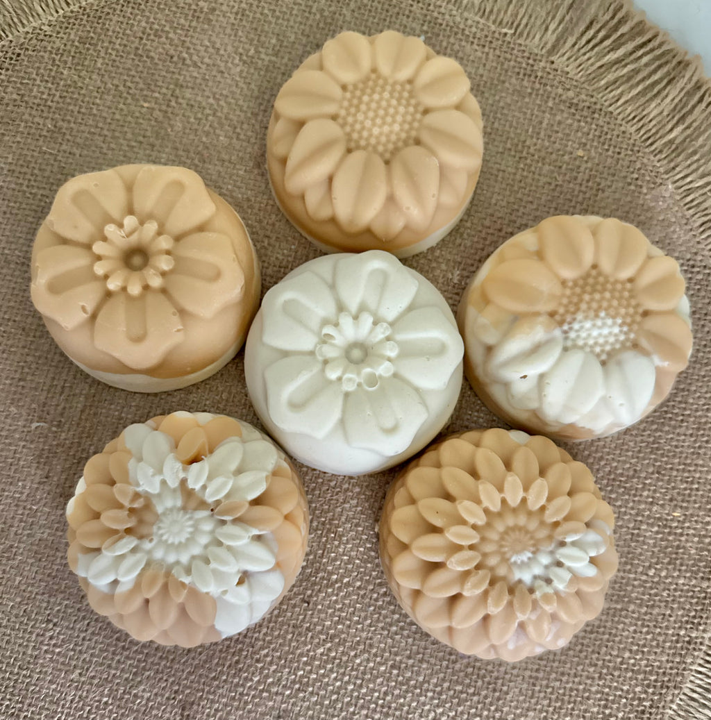 Clean Cotton- Flower Goat Milk Soap