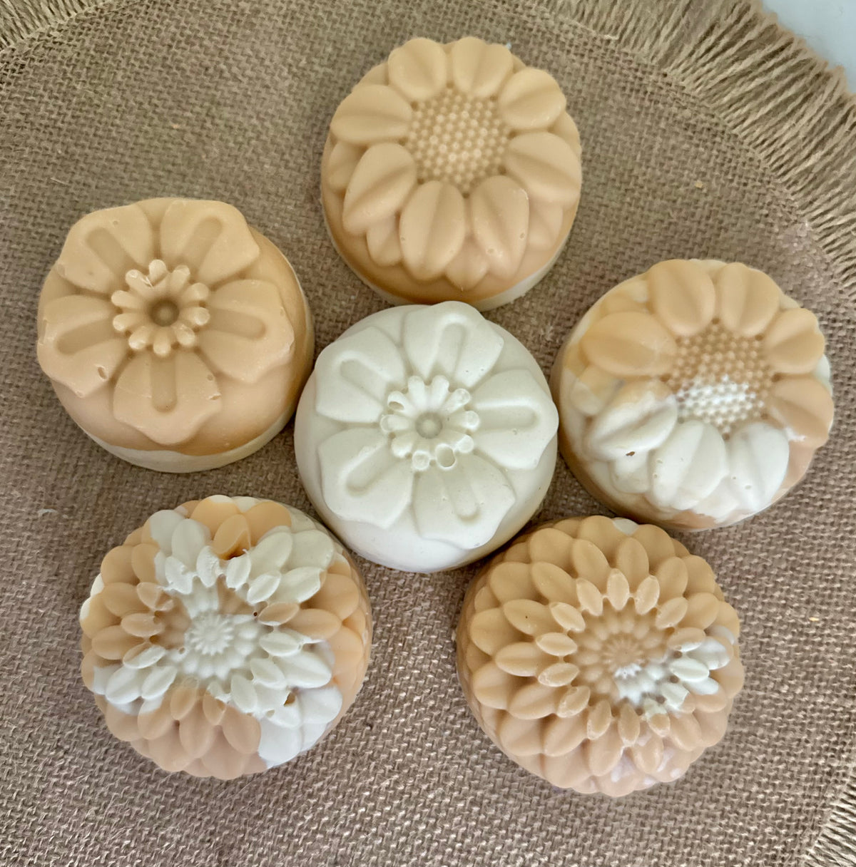 Clean Cotton- Flower Goat Milk Soap