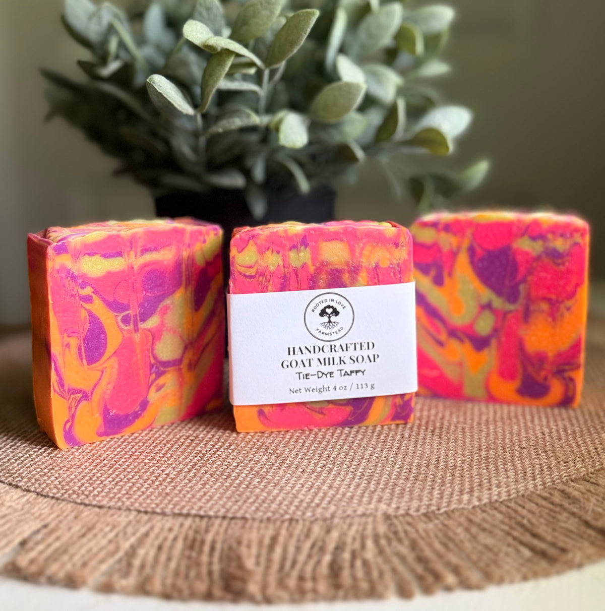 Tie-Dye Taffy Goat Milk Soap