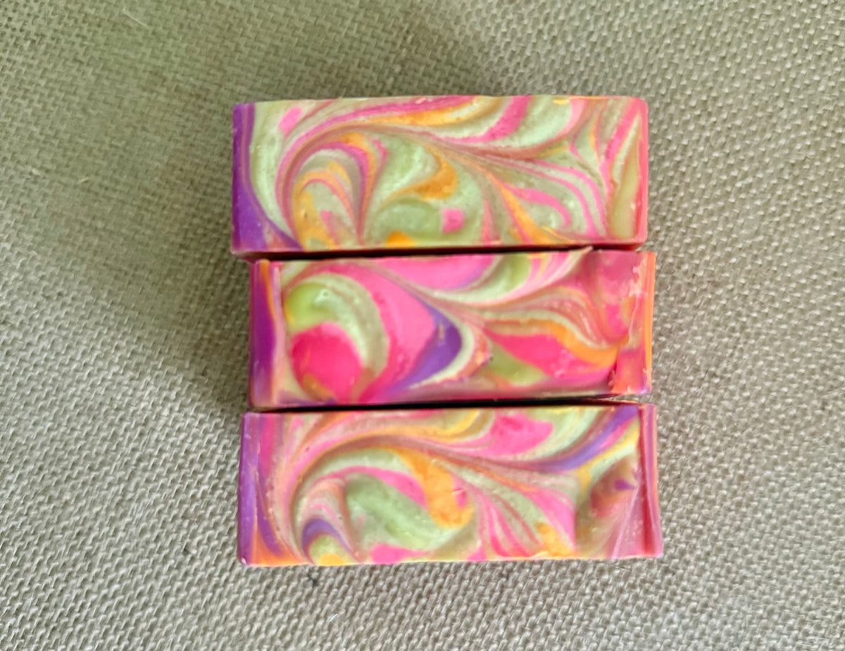 Tie-Dye Taffy Goat Milk Soap