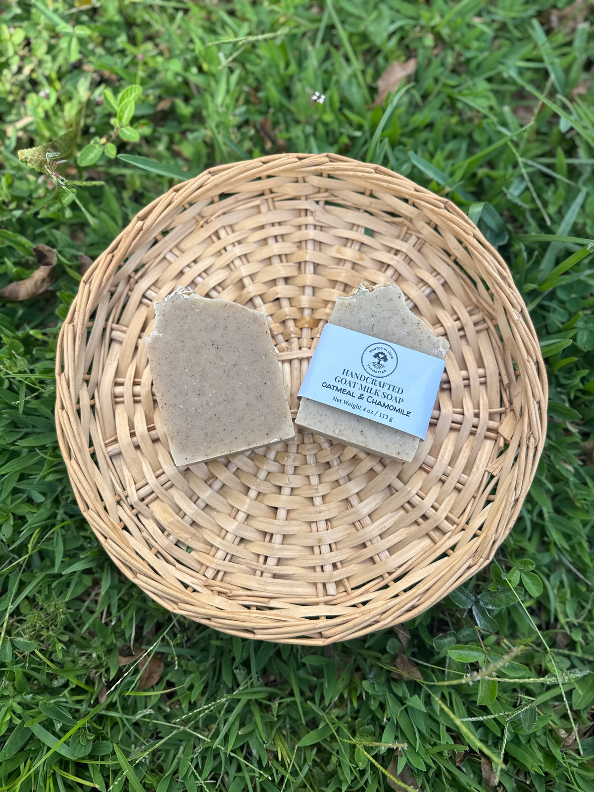 Unscented Oatmeal and Chamomile Goat Milk Soap