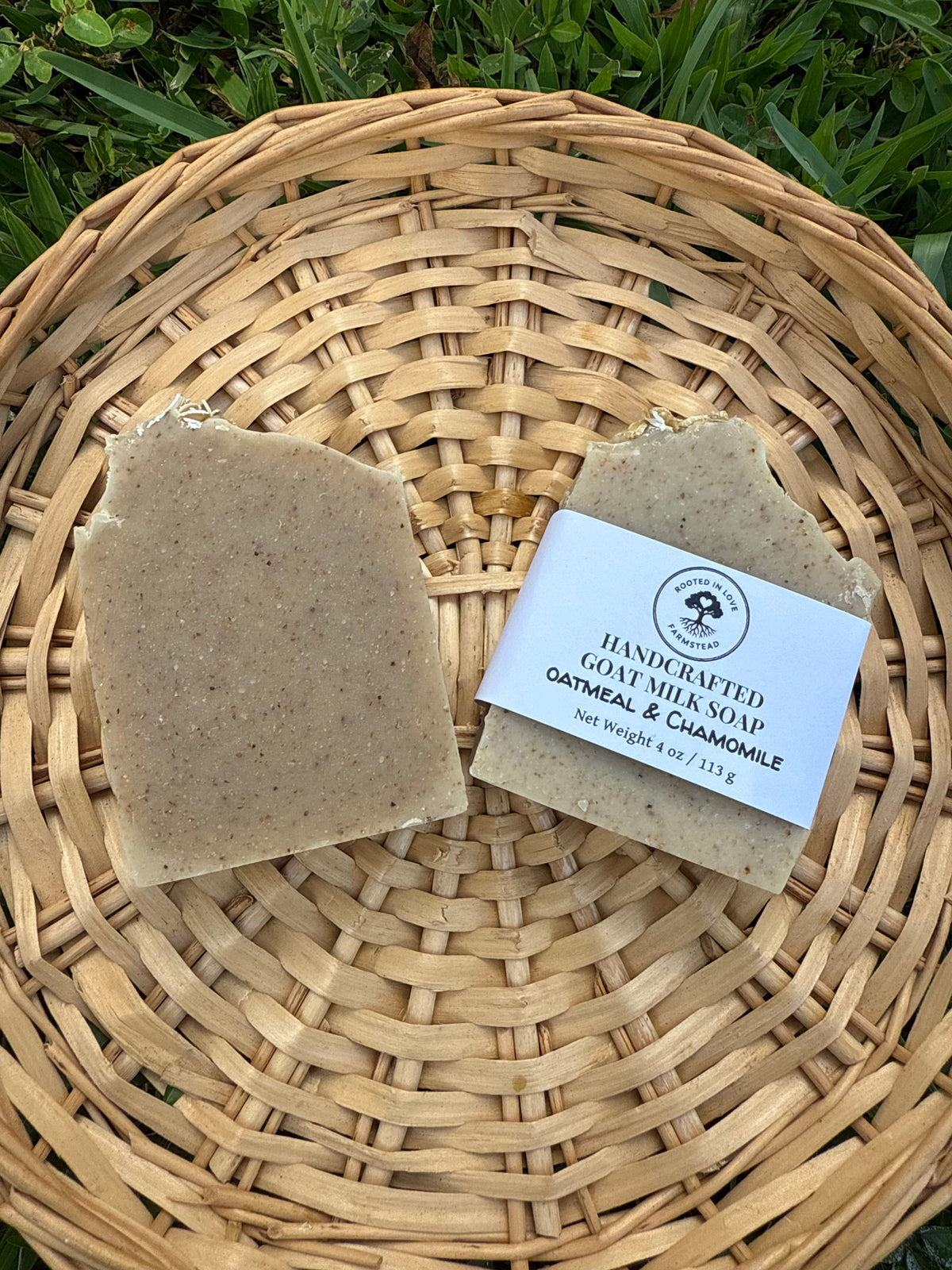Unscented Oatmeal and Chamomile Goat Milk Soap